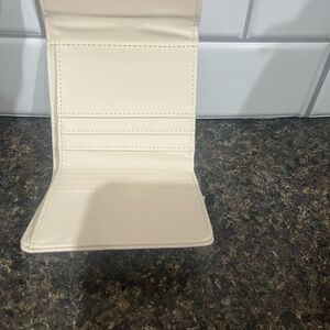 Cream Leather Wallet